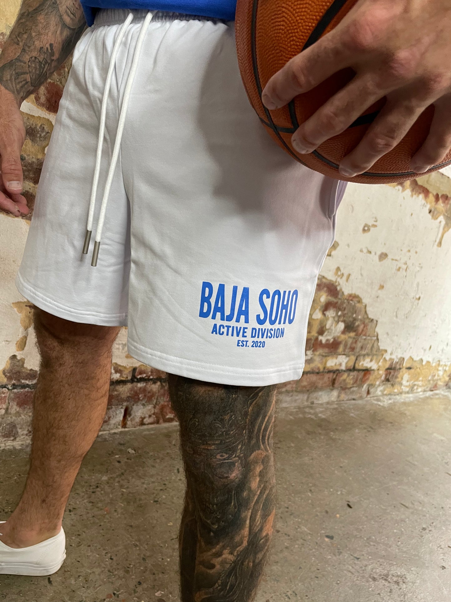 White Active Division Shorts