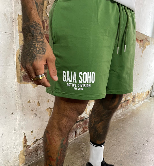 Green Active Division Shorts